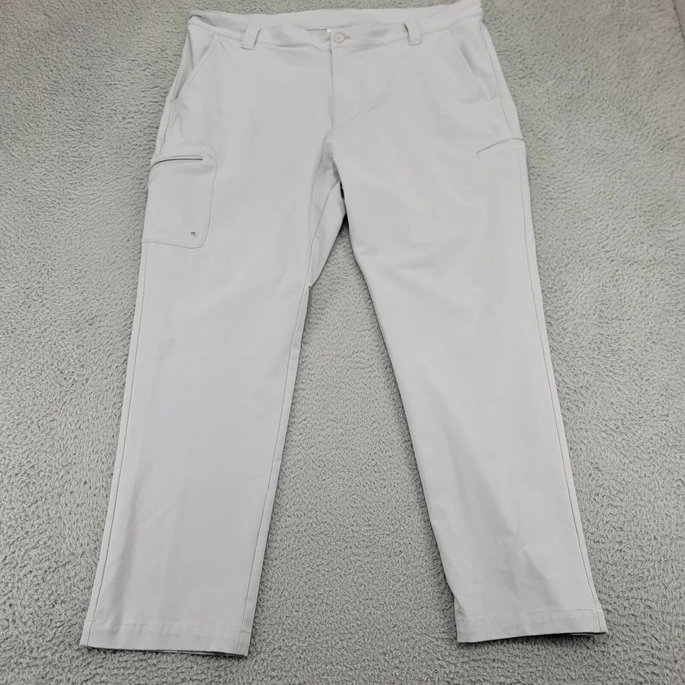 Columbia PFG Pants Mens 40x30 Gray‎ Cargo Pocket Outdoors Fishing Camp Logo